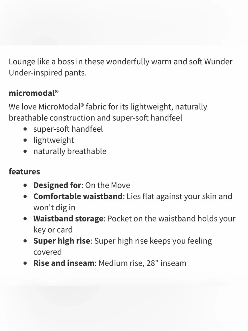 Lululemon Wunder Lounge Super High-Rise Tight